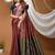 Maroon woven design zari silk blend handloom kanjeevaram saree