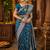 Bronze woven design zari silk blend designer banarasi saree