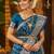 Bronze woven design zari silk blend designer banarasi saree
