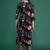 Black printed cotton kurta trouser set