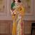 Mustard floral zari art silk designer banarasi saree