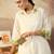 White embroidered cotton kurta trouser set