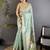 Sea green floral zari tissue designer paithani saree