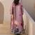 Multicolor printed cotton kurta trouser set