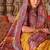 Yellow ethnic motifs embroidered silk blend heavy work saree