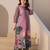 Multicolor printed cotton kurta trouser set