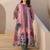 Multicolor printed cotton kurta trouser set