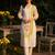 White printed cotton kurta trouser set