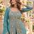 Blue vichitra silk readymade suit with embroidery & sequence work