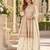 White georgette readymade suit with embroidery & sequence work