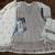 White georgette readymade suit with embroidery & sequence work