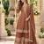 Brown georgette readymade suit with embroidery & sequence work