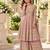 Lavender georgette readymade suit with embroidery & sequence work