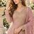 Lavender georgette readymade suit with embroidery & sequence work