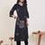 Black printed cotton kurta trouser set