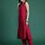 Pink printed viscose rayon kurta trouser set