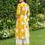 Multicolor printed viscose rayon kurta trouser set