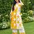 Multicolor printed viscose rayon kurta trouser set