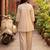 White printed cotton kurta trouser set