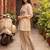 White printed cotton kurta trouser set