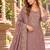 Mauve chiffon semi stitched suit with embroidery & sequence work