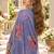 Lavender viscose semi stitched suit with embroidery & sequence work