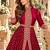 Rani georgette semi stitched suit with embroidery & stone work