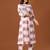 White printed cotton kurta trouser set