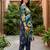 Multicolor printed cotton kurta trouser set