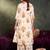White printed cotton kurta trouser set