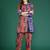 Multicolor printed cotton kurta trouser set
