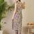 Multicolor printed cotton kurta trouser set