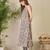 Multicolor printed cotton kurta trouser set