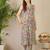 Multicolor printed cotton kurta trouser set