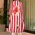 Pink printed cotton kurta trouser set
