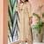 Off white embroidered cotton kurta trouser set
