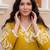 Mustard printed cotton kurta trouser set