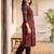 Black printed cotton kurta trouser set