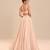 Rose Gold Embroidered Long Jacket Lehenga Set