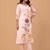 Pink embroidered silk kurta trouser set