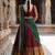 South Indian Style Semi-Stitched Half Saree with Blouse and Dupatta