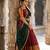 South Indian Style Semi-Stitched Half Saree with Blouse and Dupatta