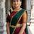 South Indian Style Semi-Stitched Half Saree with Blouse and Dupatta