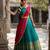 South Indian Style Semi-Stitched Half Saree with Blouse and Dupatta