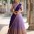 South Indian Style Semi-Stitched Half Saree with Blouse and Dupatta