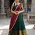 South Indian Style Semi-Stitched Half Saree with Blouse and Dupatta