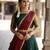 South Indian Style Semi-Stitched Half Saree with Blouse and Dupatta