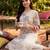 White embroidered cotton kurta trouser set