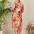 Multicolor printed cotton kurta trouser set