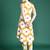 Mustard printed cotton kurta trouser set